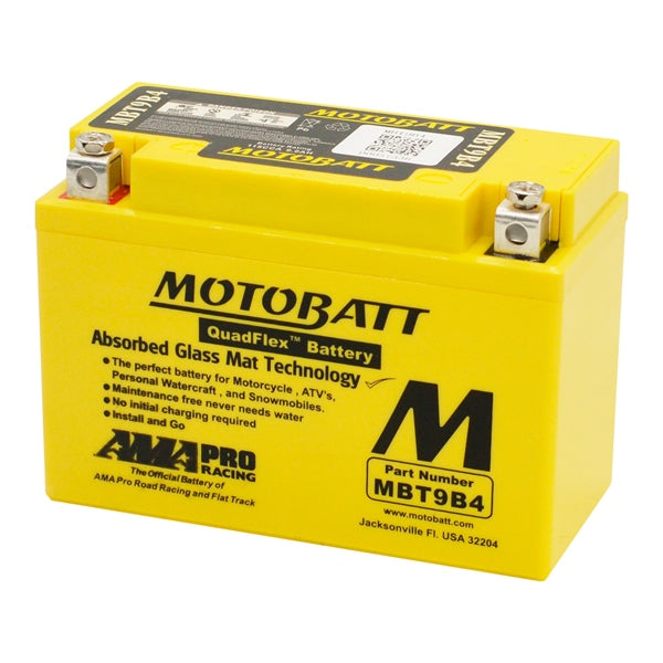 Motobatt MBT9B4 Battery Quadflex