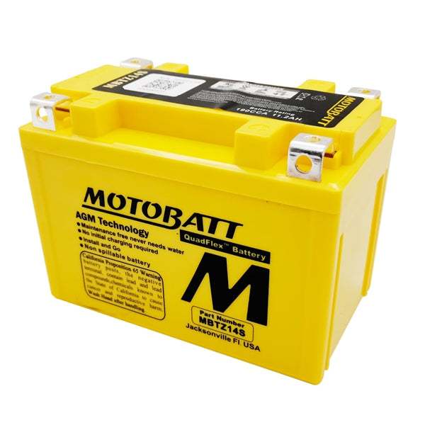 Motobatt MBTZ14S Battery Quadflex