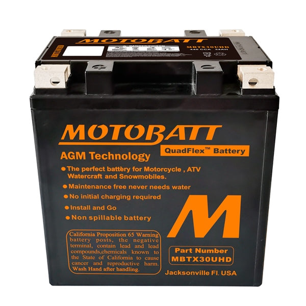 Motobatt MBTX30UHD Battery Quadflex