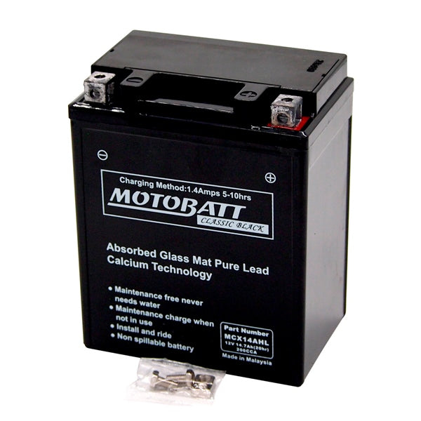 Motobatt MCX14AHL Battery AGM Classic