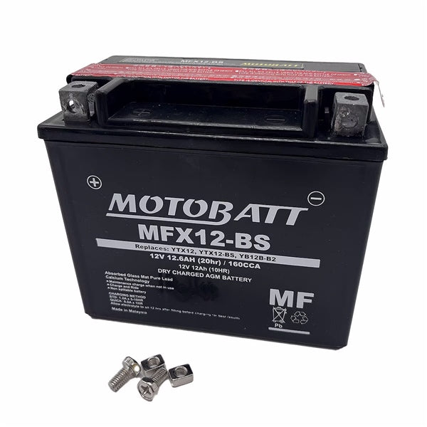 Motobatt MFX12-BS Battery YTX MFX AGM