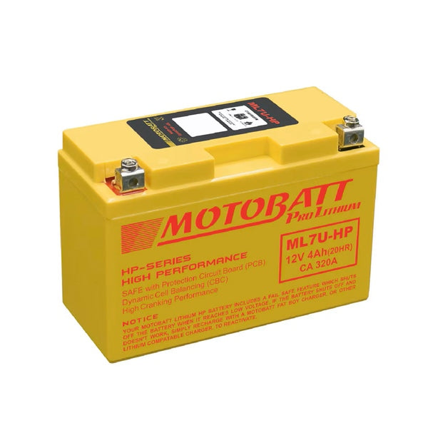 Motobatt ML7U-HP Battery PRO Lithium