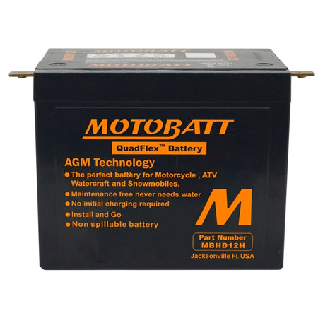 Motobatt MBHD12HD Battery Qhadflex