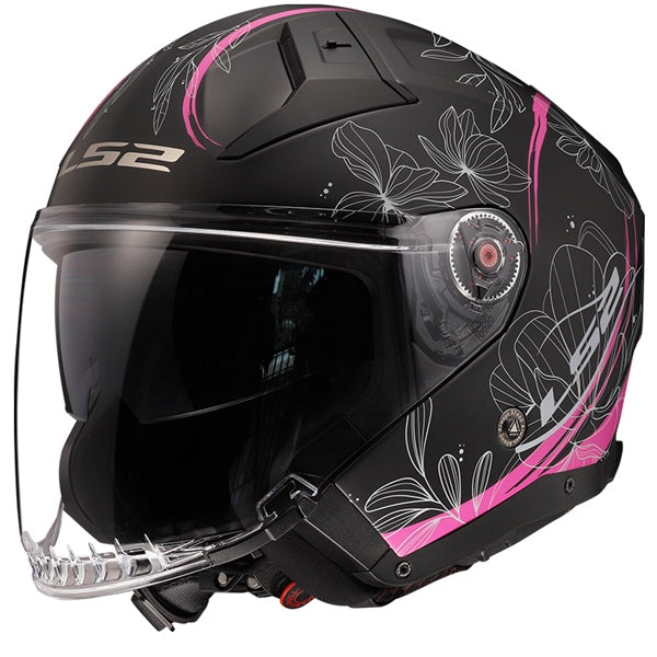 LS2 Helm Infinity II Lotus MAT Bk/pi S