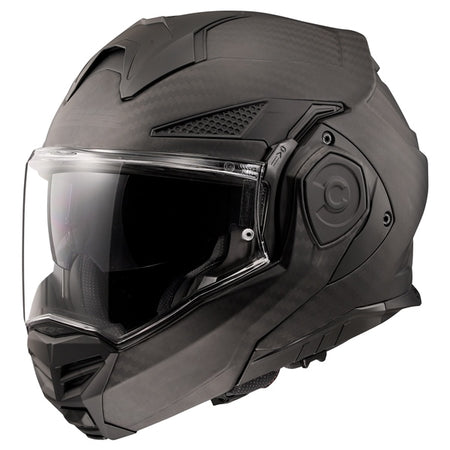 LS2 Helm Advant X Carbon Bkout MAT BK M