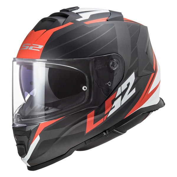 LS2 Helm Assault Nerve MAT Bk/rd L
