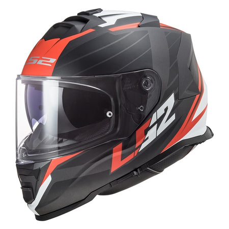 LS2 Helm Assault Nerve MAT Bk/rd L