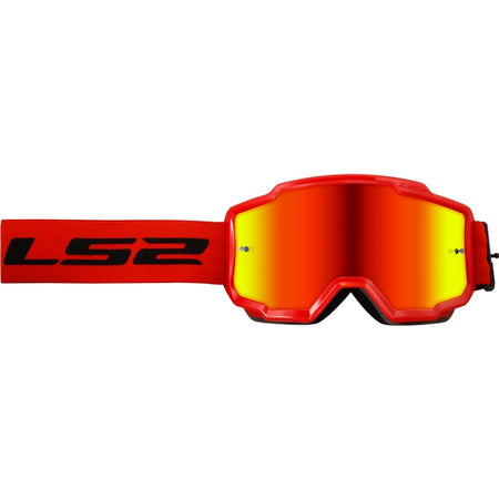LS2 Gogg Charger Bk/rd RD Iridium