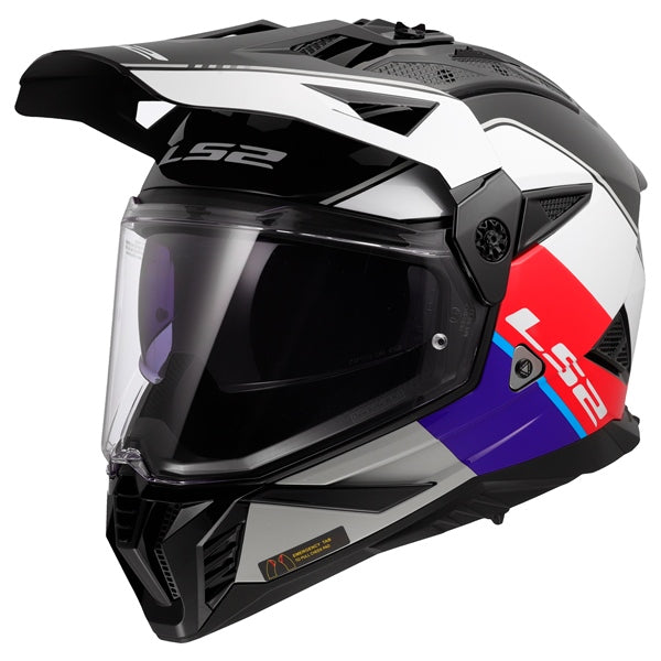 LS2 Helm Blaze II Rally W/sunv Rd/wh/bl XS