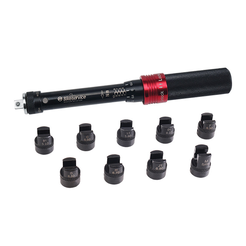 Bike Service 2-IN-1 ADJUSTABLE SPOKE TORQUE WRENCH KIT