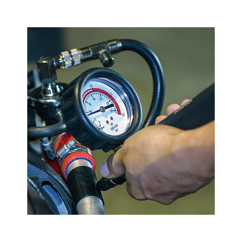 Bike Service PRESSURE TESTING PUMP WITH GAUGE
