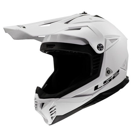 LS2 Helm Gate II Solid Gloss WH L
