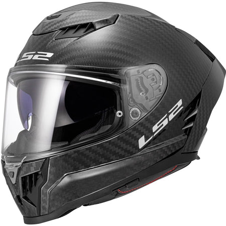 LS2 Helm Dragon Carb Solid W/sunv Glos BK XL