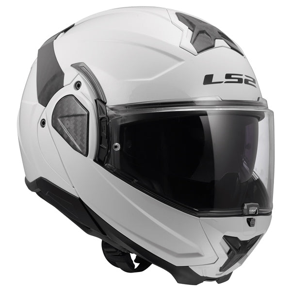 LS2 Helm Advant II Solid W/sunv Gloss WH S
