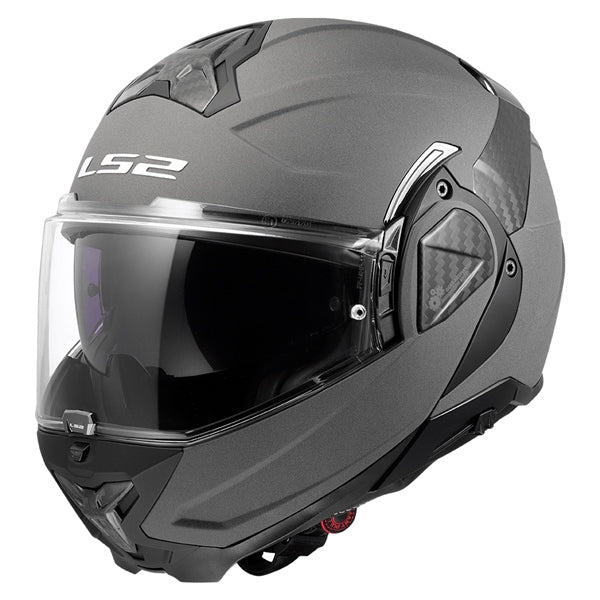 LS2 Helm Advant II Solid W/sunv GY L