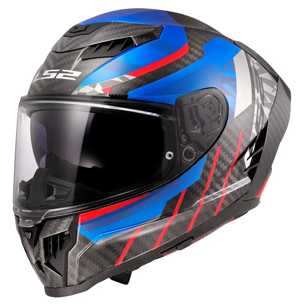 LS2 Helm Dragon Trax Bl/rd M