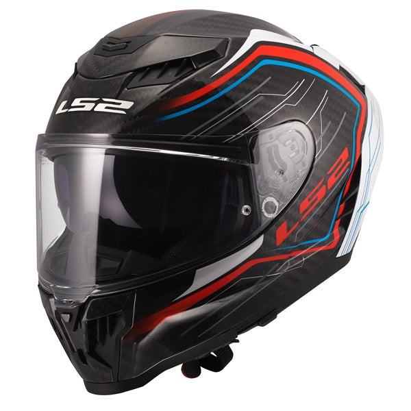 LS2 Helm Dragon Subic Wh/bl/rd M