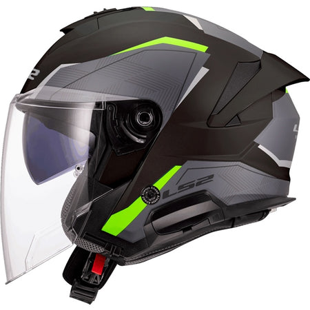 LS2 Helm Verso II AIR MAT Bk/h-vis YE