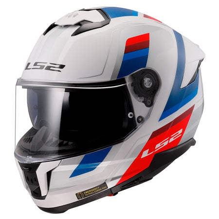 LS2 Helm Stream II Vintage Glos Wh/bl/rd L