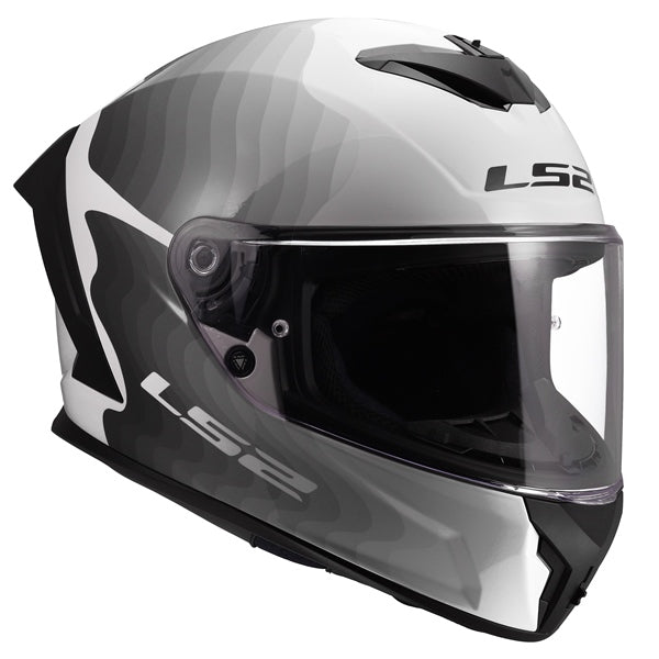 LS2 Helm Rapid III Flow Wh/gy S