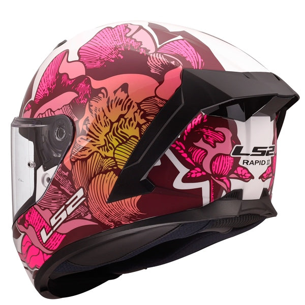 LS2 Rapid III Full-Face Helmet - Poppies II
