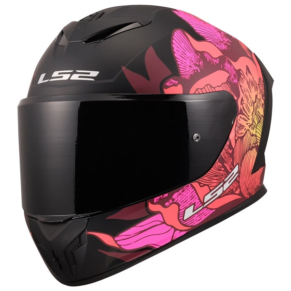 LS2 Helm Rapid III Poppies II MAT Bk/pi L