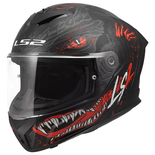 LS2 Helm Rapid III Kaiju II MAT Bk/rd/wh L