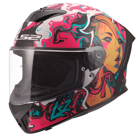 LS2 Helm Rapid III Cyberg MAT Pr/cyan L