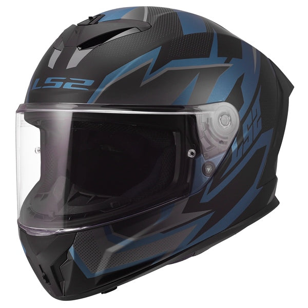 LS2 Helm Rapid III Xtrem MAT Bk/bl Petro 3XL