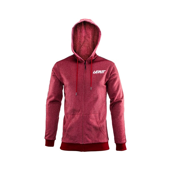 Leatt Hoodie Premium ZIP Ruby L