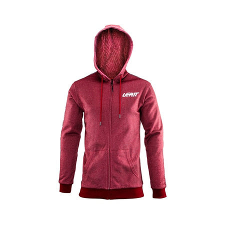 Leatt Hoodie Premium ZIP Ruby L