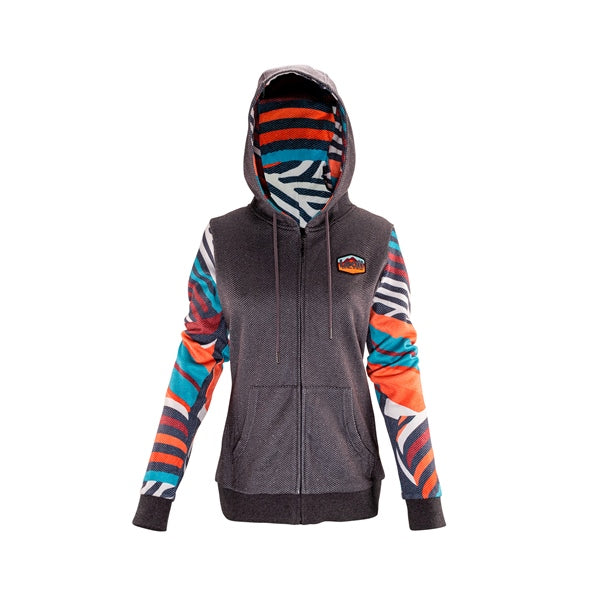 Leatt Hoodie Prem ZIP WOM Stripes 2XL