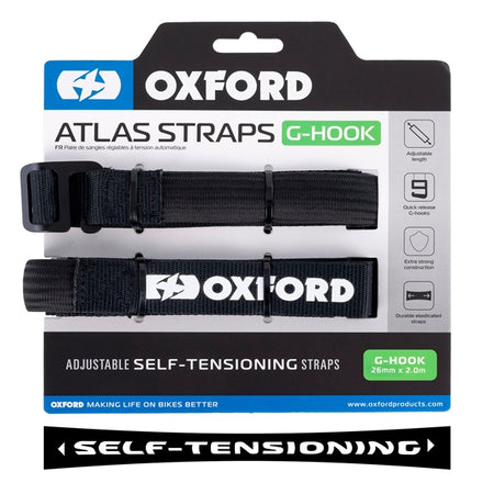 OxfordProducts Strap G-hook Atlas 17MM X 1.2M BK QTY2