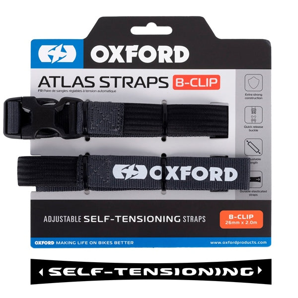 OxfordProducts Strap B-clip 26MM X 1.2M Asphalt QTY2