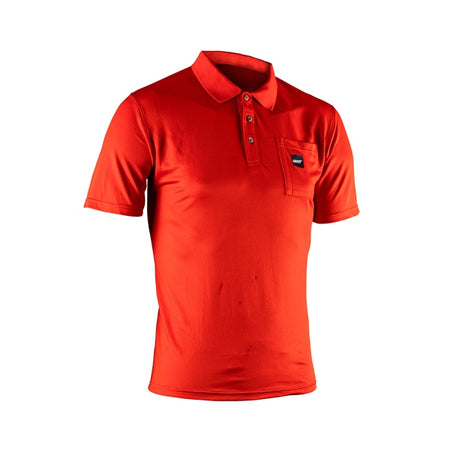 Leatt Shirt Polo Short Team Chili RD 2XL