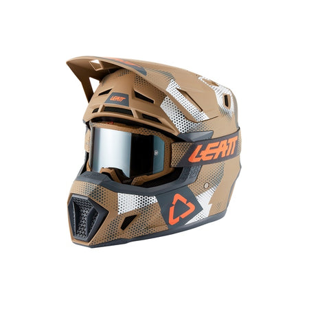 Leatt Helm Moto 7.5 V27 KIT Camo Khaki BRW XS