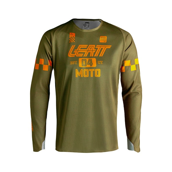 Leatt Jersey Moto 4.5 Endu X-flow Khaki BRW M