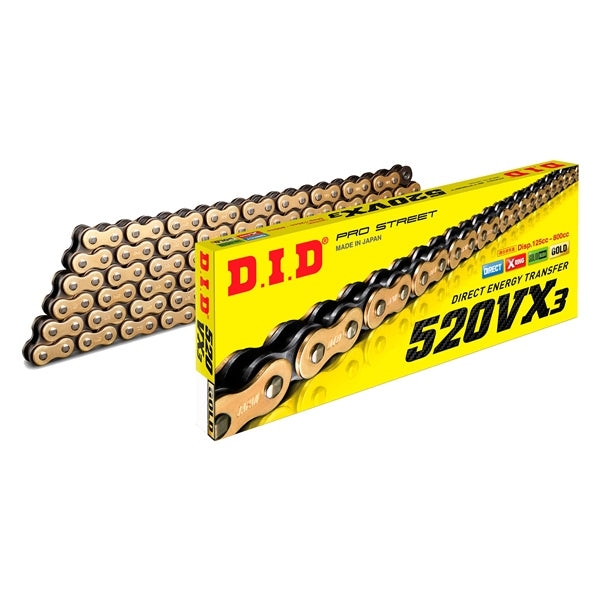 DID 525VX3 118L FB Gld/bk
