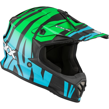 CKX Helm TX019Y ZOO Bl/gr Gloss M