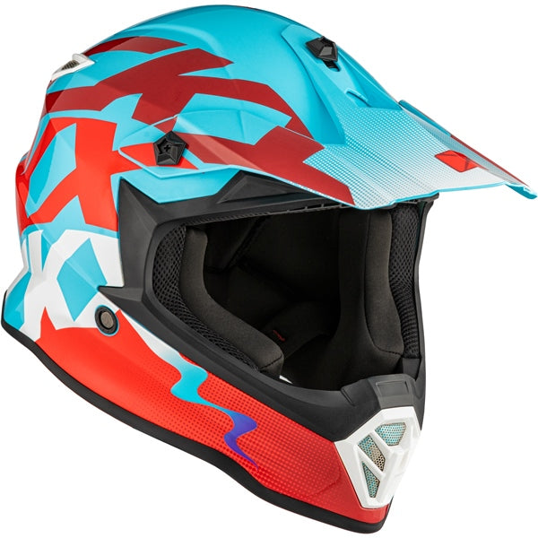 CKX Helm TX019Y Howl Bl/rd Gloss
