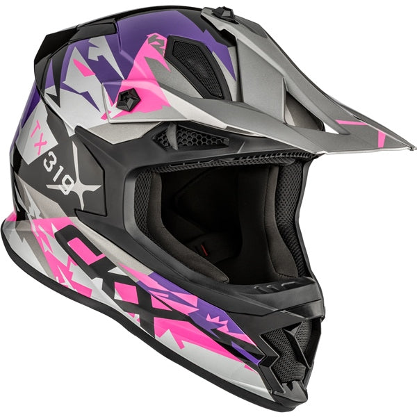 CKX Helm TX319 Jagged Pi/pur Gloss