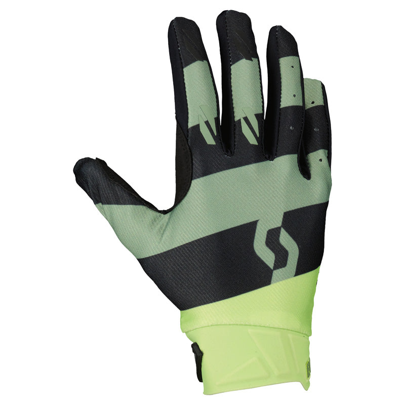 Scott EVO RACE GLOVES - GREEN/BLACK