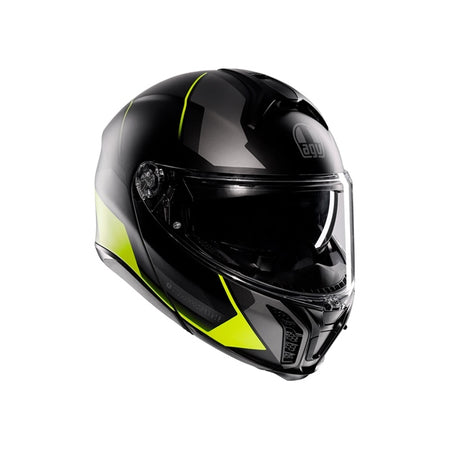 AGV Helm T-modular Percep MAT Bk/fluo YE