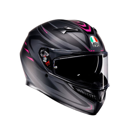 AGV Helm K3 Syth MAT Bk/pi