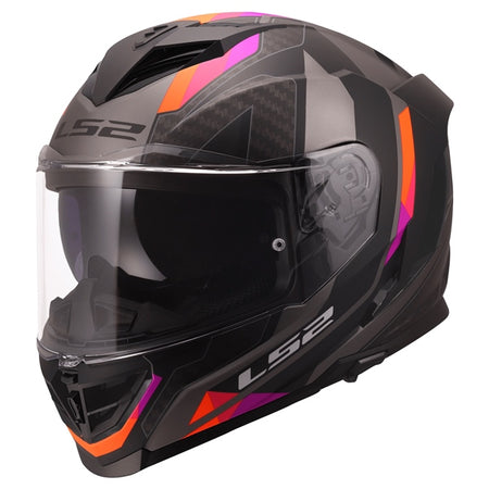LS2 Helm Storm III Sporty MAT Gy/pr XL