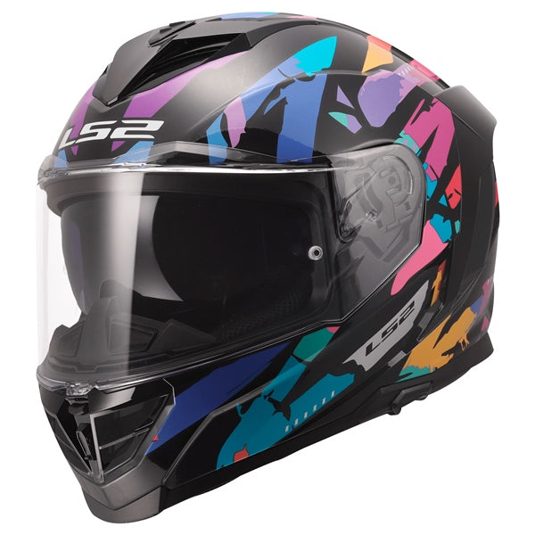 LS2 Helm Storm III Kaos Bk/pr/bl 2XS