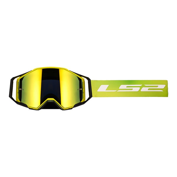 LS2 Gogg Netic HVS YE W/iridium Visor HVS YE