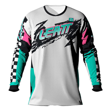 Leatt Jersey Moto 3.5 Retro Teal 2XL