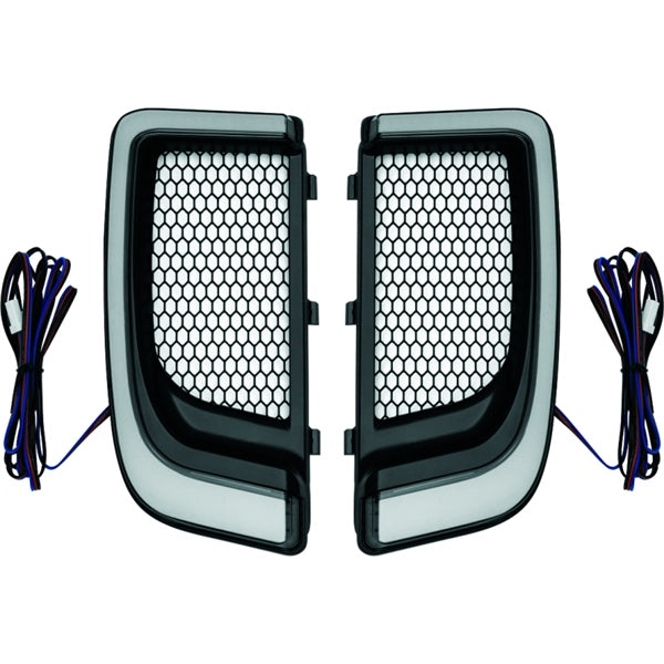Kuryakyn Fairing Grill LED LWR Tracer BK