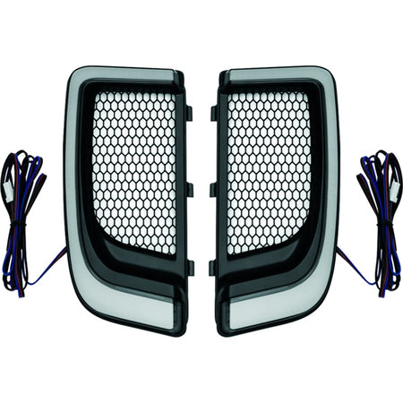 Kuryakyn Fairing Grill LED LWR Tracer BK